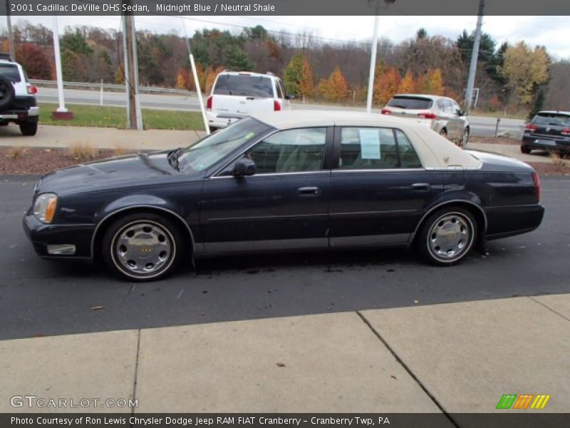 Midnight Blue / Neutral Shale 2001 Cadillac DeVille DHS Sedan