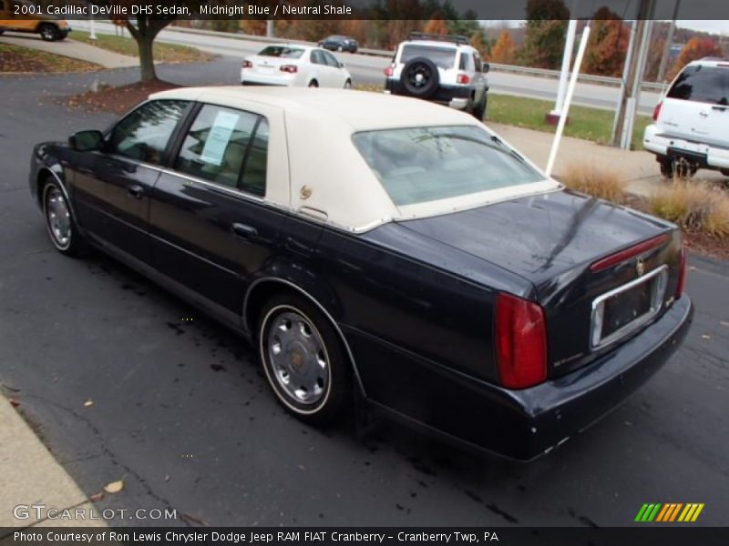 Midnight Blue / Neutral Shale 2001 Cadillac DeVille DHS Sedan
