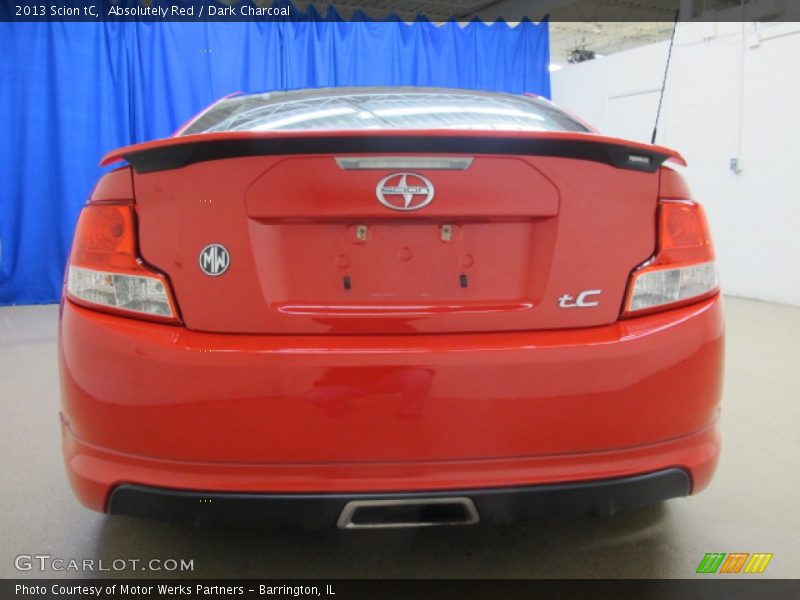 Absolutely Red / Dark Charcoal 2013 Scion tC