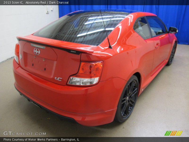 Absolutely Red / Dark Charcoal 2013 Scion tC