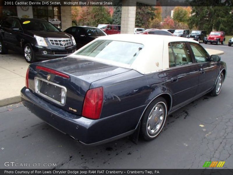 Midnight Blue / Neutral Shale 2001 Cadillac DeVille DHS Sedan