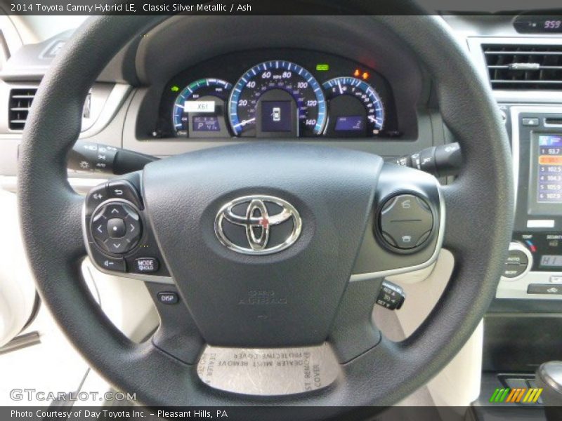 Classic Silver Metallic / Ash 2014 Toyota Camry Hybrid LE