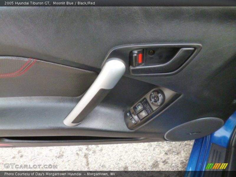 Moonlit Blue / Black/Red 2005 Hyundai Tiburon GT