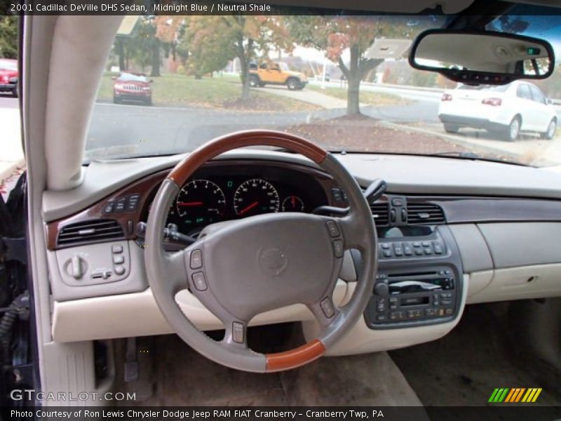 Midnight Blue / Neutral Shale 2001 Cadillac DeVille DHS Sedan