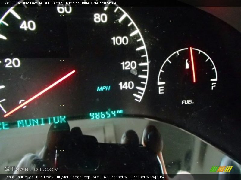 Midnight Blue / Neutral Shale 2001 Cadillac DeVille DHS Sedan