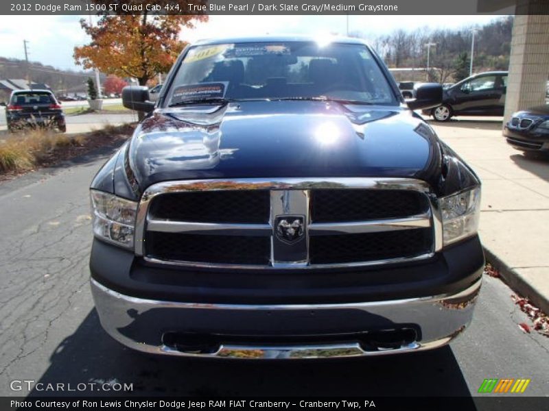 True Blue Pearl / Dark Slate Gray/Medium Graystone 2012 Dodge Ram 1500 ST Quad Cab 4x4