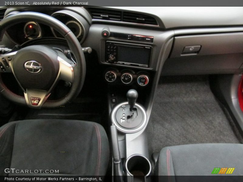 Absolutely Red / Dark Charcoal 2013 Scion tC