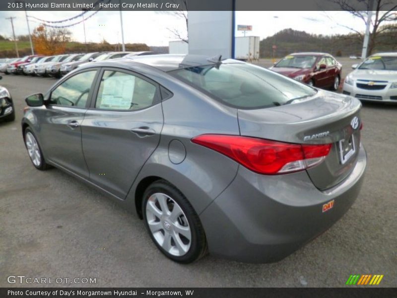 Harbor Gray Metallic / Gray 2013 Hyundai Elantra Limited