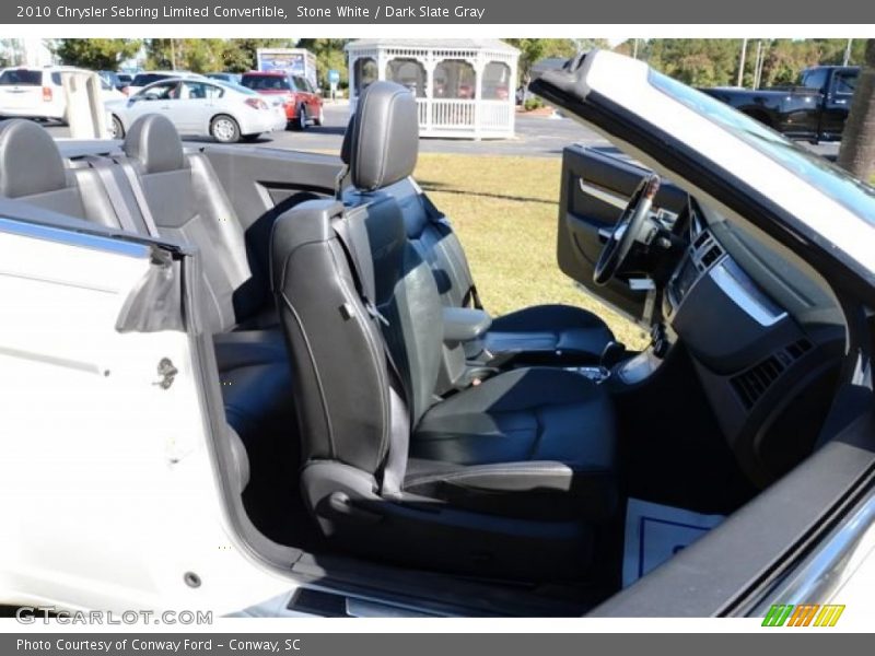 Stone White / Dark Slate Gray 2010 Chrysler Sebring Limited Convertible