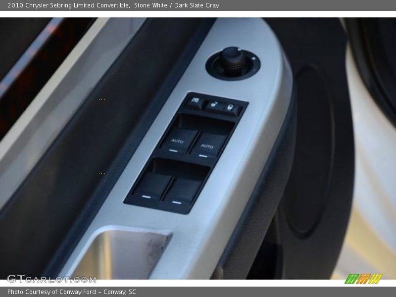 Stone White / Dark Slate Gray 2010 Chrysler Sebring Limited Convertible