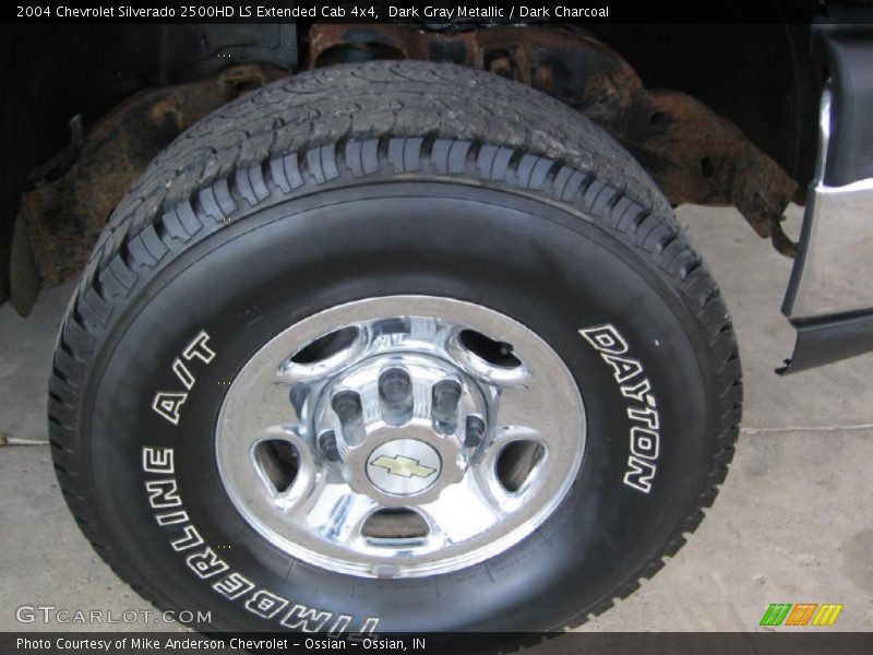 Dark Gray Metallic / Dark Charcoal 2004 Chevrolet Silverado 2500HD LS Extended Cab 4x4