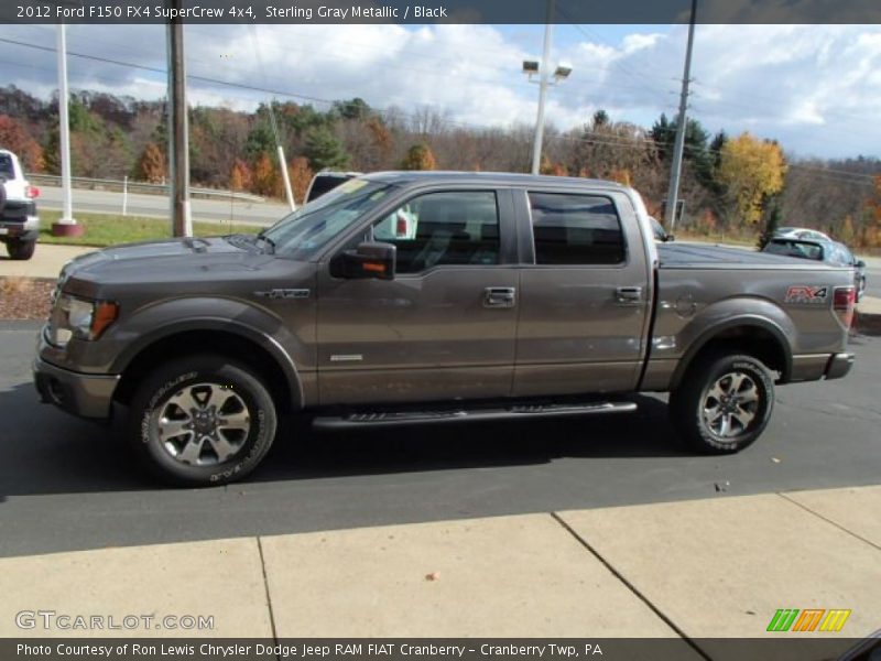 Sterling Gray Metallic / Black 2012 Ford F150 FX4 SuperCrew 4x4