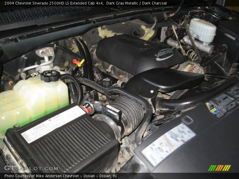 Dark Gray Metallic / Dark Charcoal 2004 Chevrolet Silverado 2500HD LS Extended Cab 4x4