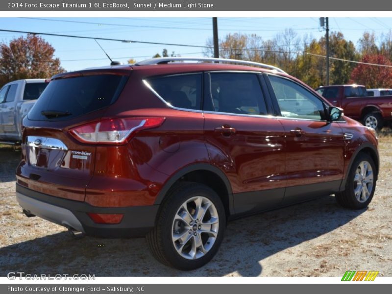 Sunset / Medium Light Stone 2014 Ford Escape Titanium 1.6L EcoBoost