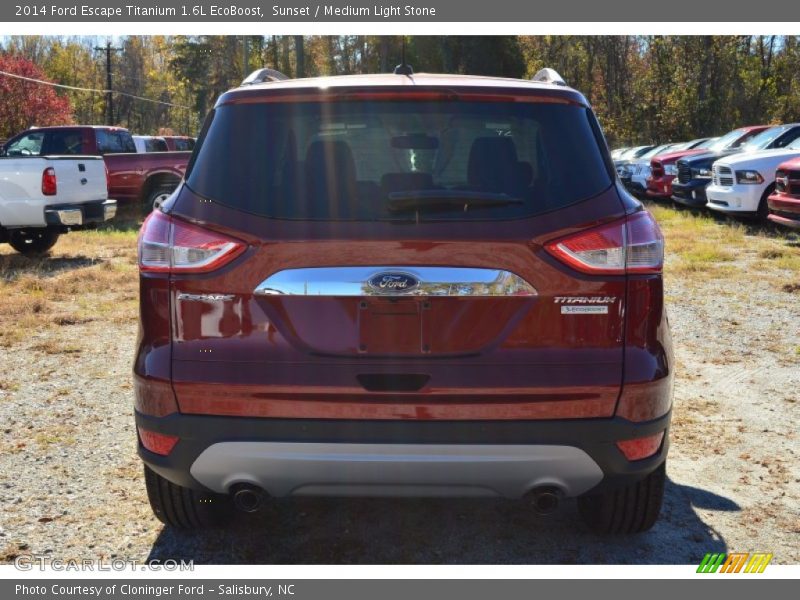 Sunset / Medium Light Stone 2014 Ford Escape Titanium 1.6L EcoBoost