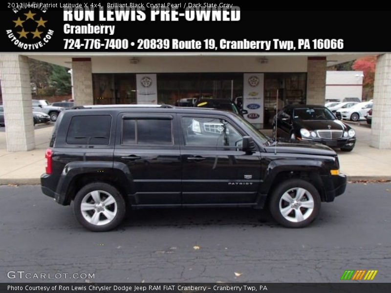 Brilliant Black Crystal Pearl / Dark Slate Gray 2011 Jeep Patriot Latitude X 4x4