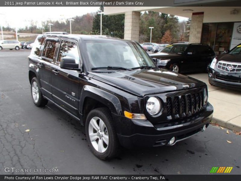 Brilliant Black Crystal Pearl / Dark Slate Gray 2011 Jeep Patriot Latitude X 4x4