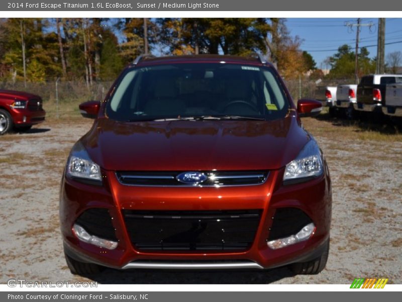 Sunset / Medium Light Stone 2014 Ford Escape Titanium 1.6L EcoBoost