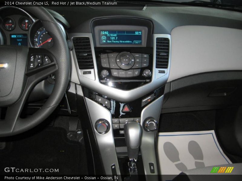 Red Hot / Jet Black/Medium Titanium 2014 Chevrolet Cruze LS