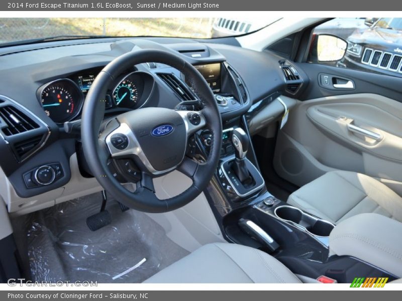 Sunset / Medium Light Stone 2014 Ford Escape Titanium 1.6L EcoBoost