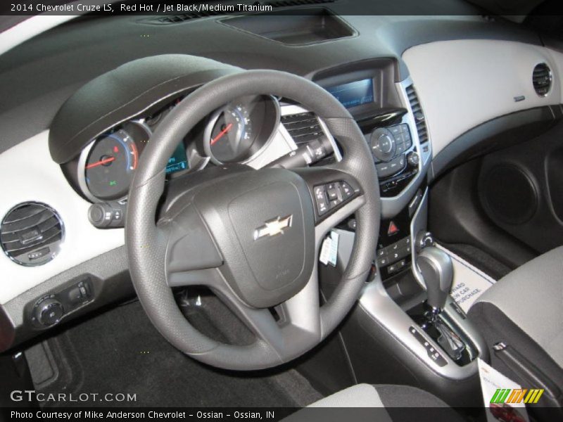 Red Hot / Jet Black/Medium Titanium 2014 Chevrolet Cruze LS