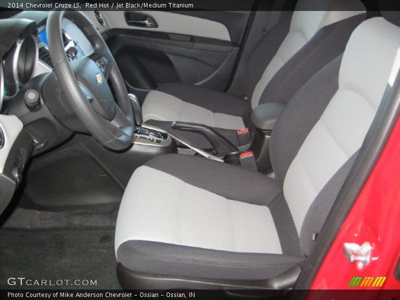 Red Hot / Jet Black/Medium Titanium 2014 Chevrolet Cruze LS
