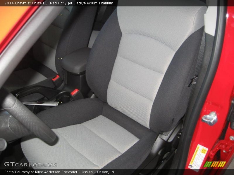 Red Hot / Jet Black/Medium Titanium 2014 Chevrolet Cruze LS