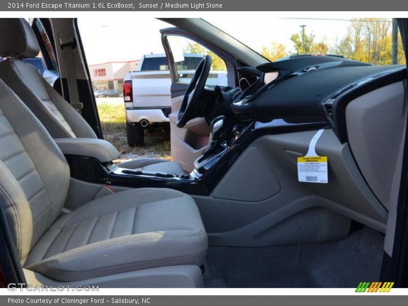 Sunset / Medium Light Stone 2014 Ford Escape Titanium 1.6L EcoBoost
