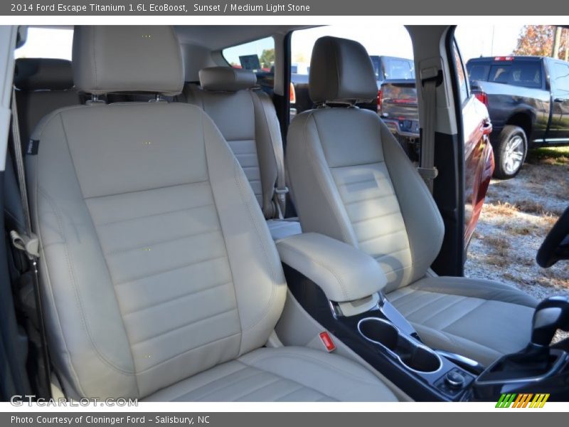 Sunset / Medium Light Stone 2014 Ford Escape Titanium 1.6L EcoBoost