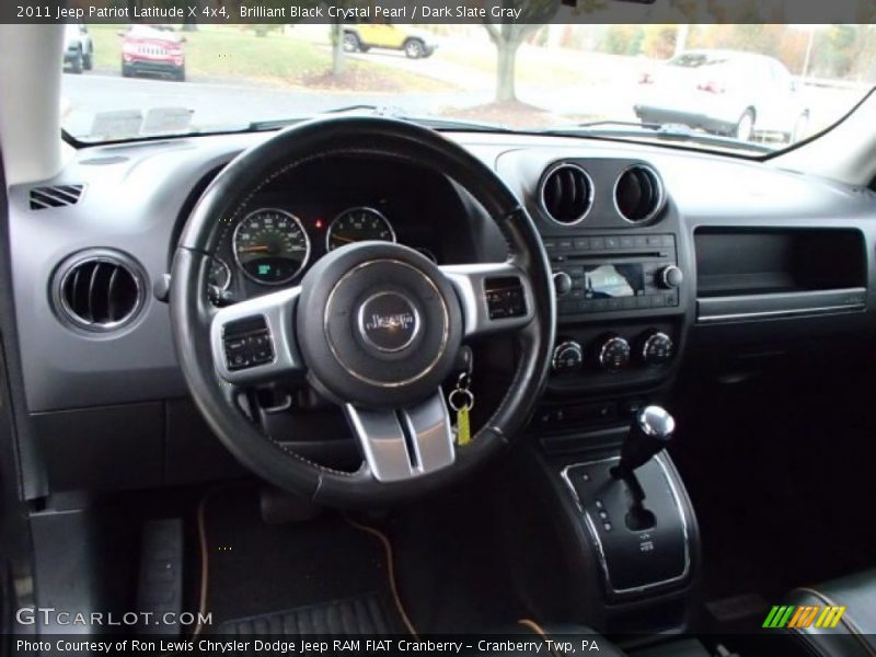 Brilliant Black Crystal Pearl / Dark Slate Gray 2011 Jeep Patriot Latitude X 4x4