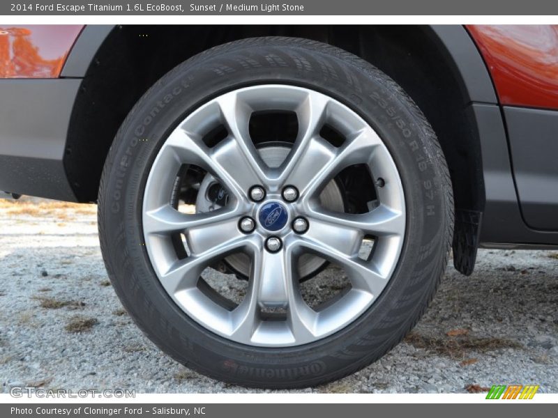 Sunset / Medium Light Stone 2014 Ford Escape Titanium 1.6L EcoBoost
