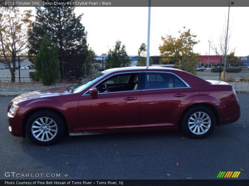 Deep Cherry Red Crystal Pearl / Black 2013 Chrysler 300