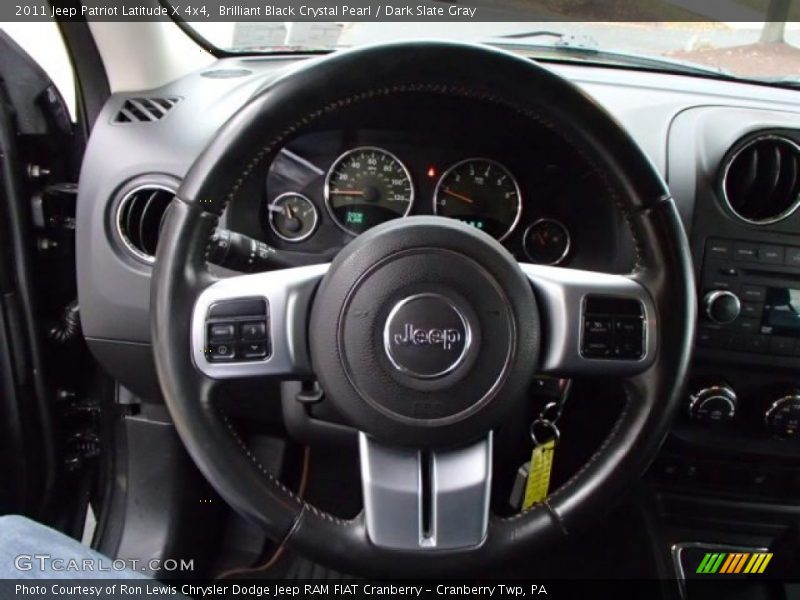 Brilliant Black Crystal Pearl / Dark Slate Gray 2011 Jeep Patriot Latitude X 4x4