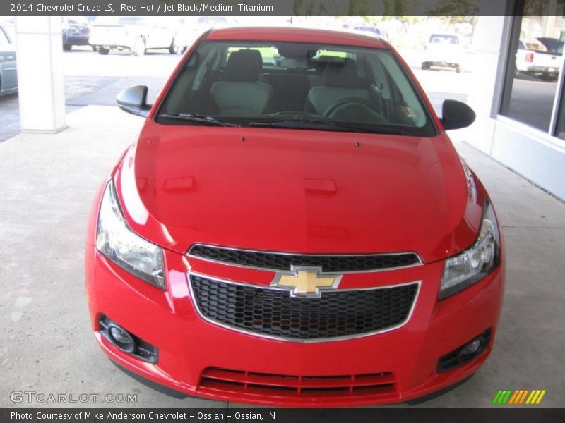 Red Hot / Jet Black/Medium Titanium 2014 Chevrolet Cruze LS