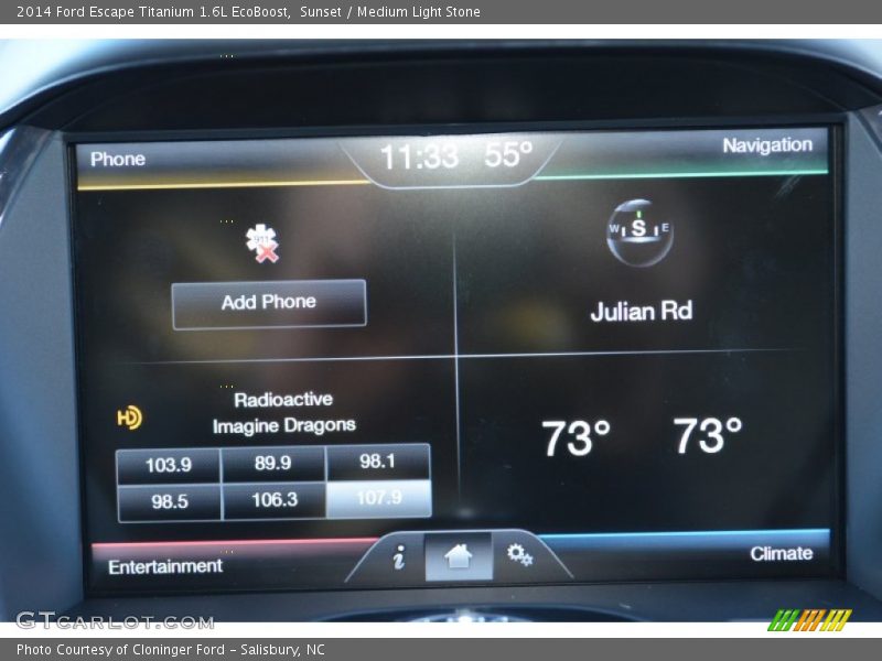 Sunset / Medium Light Stone 2014 Ford Escape Titanium 1.6L EcoBoost