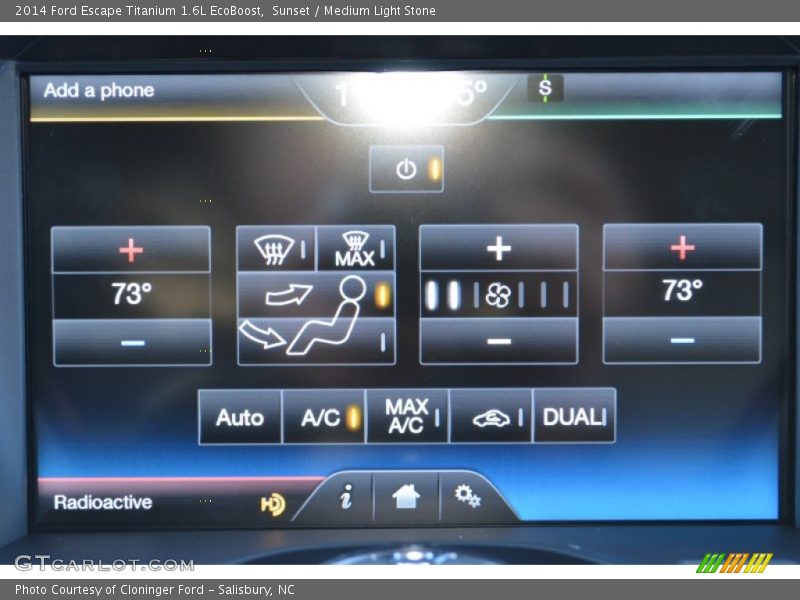 Sunset / Medium Light Stone 2014 Ford Escape Titanium 1.6L EcoBoost