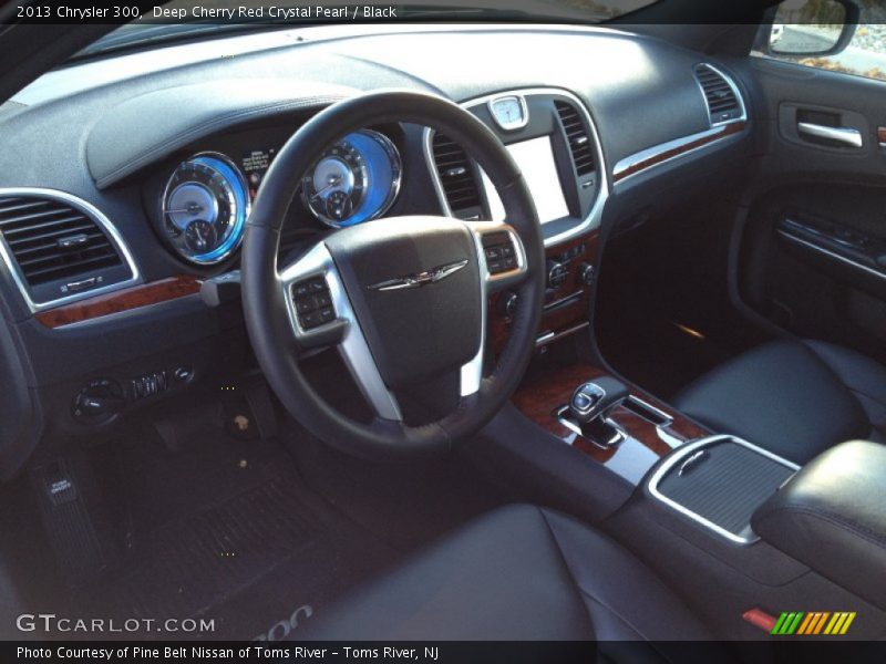 Deep Cherry Red Crystal Pearl / Black 2013 Chrysler 300