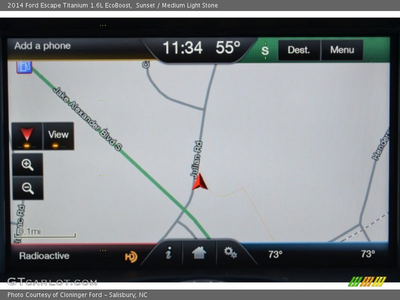 Sunset / Medium Light Stone 2014 Ford Escape Titanium 1.6L EcoBoost