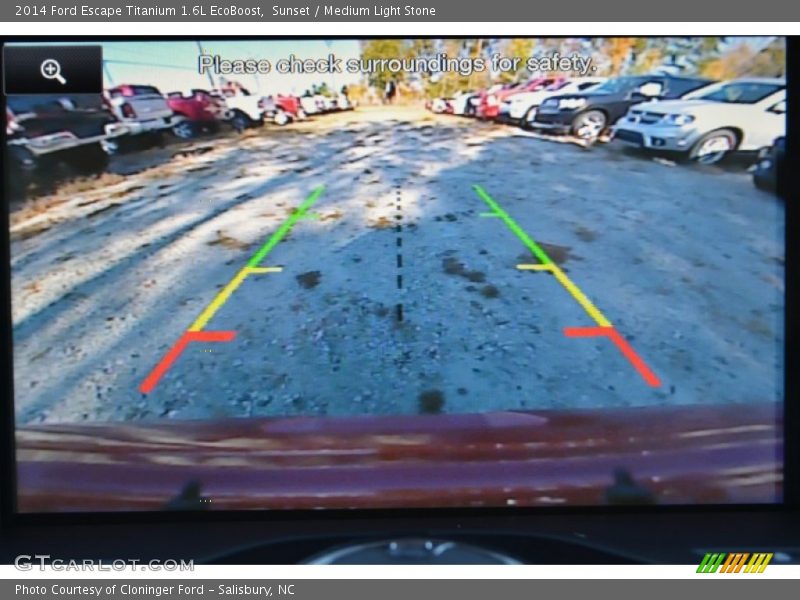 Sunset / Medium Light Stone 2014 Ford Escape Titanium 1.6L EcoBoost