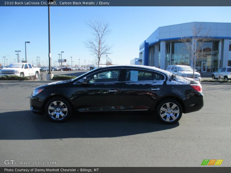 Carbon Black Metallic / Ebony 2010 Buick LaCrosse CXL AWD