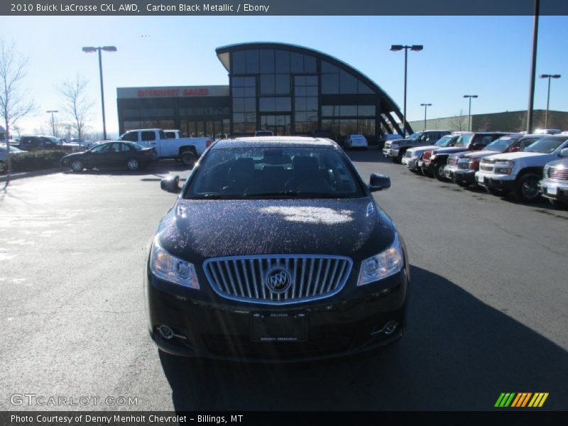 Carbon Black Metallic / Ebony 2010 Buick LaCrosse CXL AWD