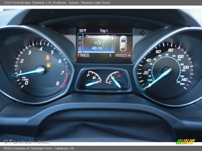 Sunset / Medium Light Stone 2014 Ford Escape Titanium 1.6L EcoBoost