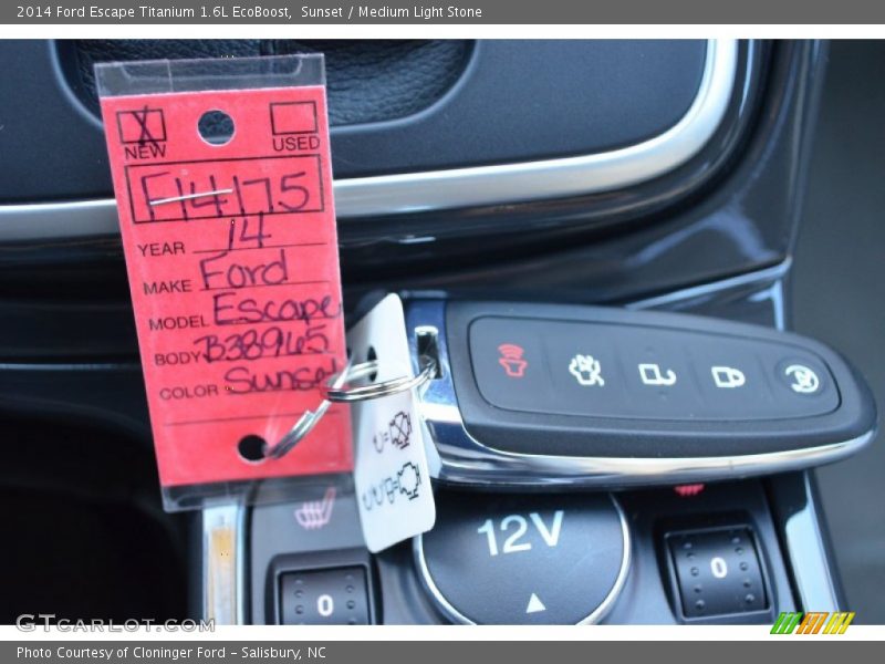 Sunset / Medium Light Stone 2014 Ford Escape Titanium 1.6L EcoBoost