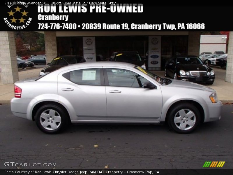 Bright Silver Metallic / Dark Slate Gray 2010 Dodge Avenger SXT