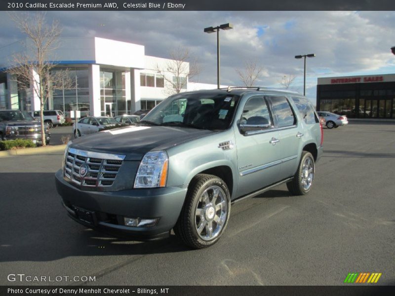 Celestial Blue / Ebony 2010 Cadillac Escalade Premium AWD