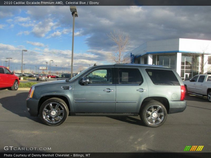 Celestial Blue / Ebony 2010 Cadillac Escalade Premium AWD