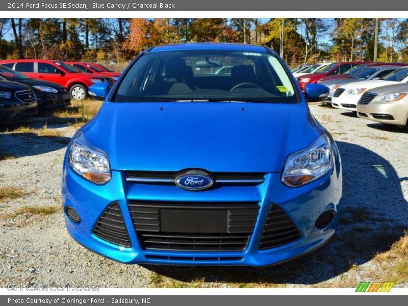 Blue Candy / Charcoal Black 2014 Ford Focus SE Sedan