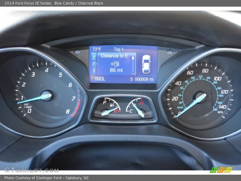 Blue Candy / Charcoal Black 2014 Ford Focus SE Sedan