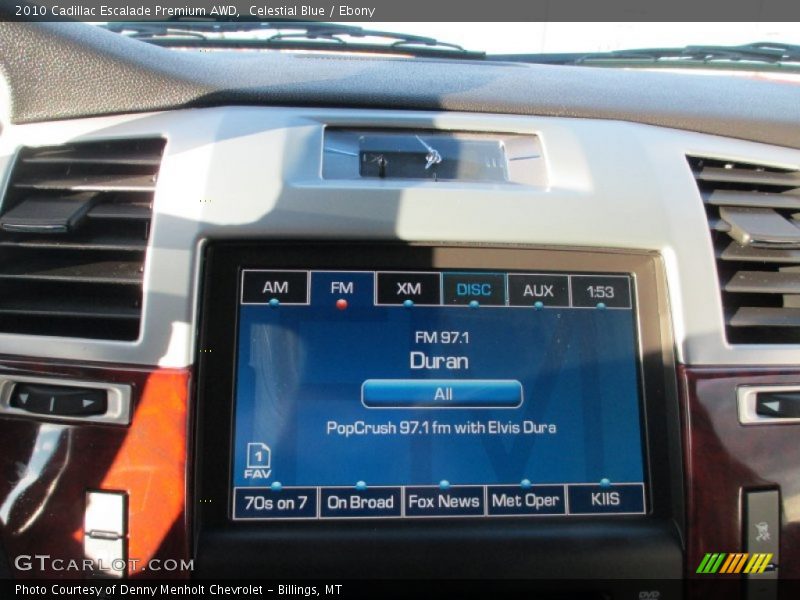 Celestial Blue / Ebony 2010 Cadillac Escalade Premium AWD