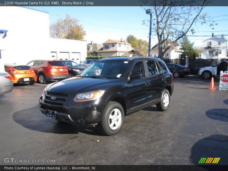 Ebony Black / Gray 2008 Hyundai Santa Fe GLS 4WD